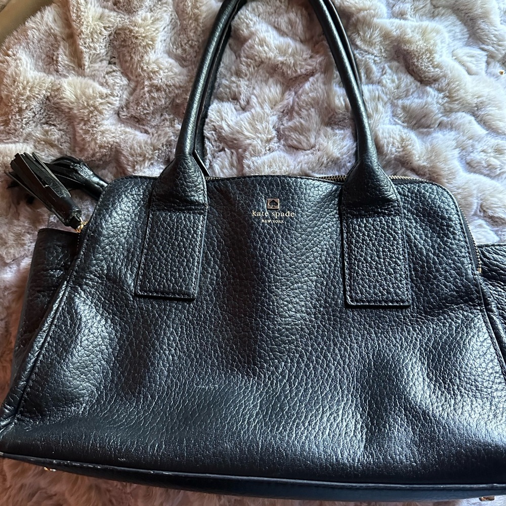 Kate Spade Textured Black Satchel